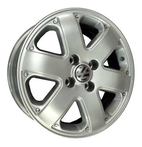 Kit 4 Rodas Aro 17x7 Vw Parati Trackfield 4x100 Prata Zk-110