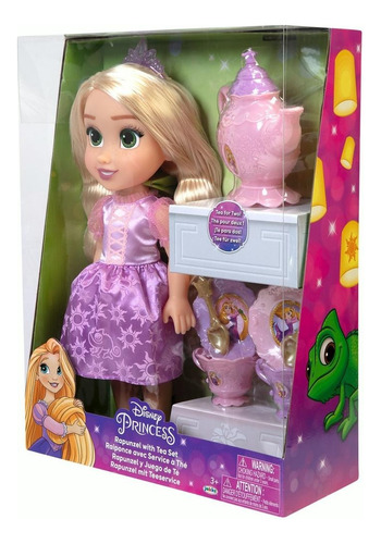 Muñeca Princesa Disney Rapunzel Y Juego De Té