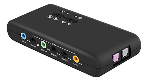 Tarjeta De Sonido Externa Leagy Usb 7.1 (8 Canales) - Caja D