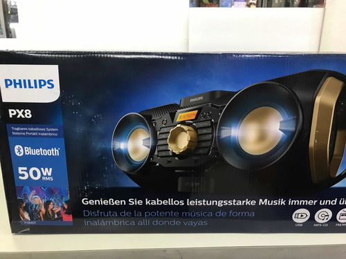 Imagen 3 de 5 de Grabadora O Reproductor De Música Philips Px8 Bt Usb Y Cd