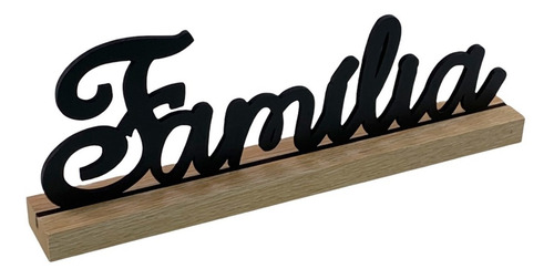 Imagem 10 de 10 de Enfeite De Mesa Palavra Família Decorativa Letreiro Painel