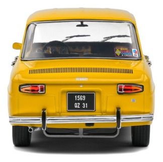 Solido Renault 8 Escala 1:18 Amarillo
