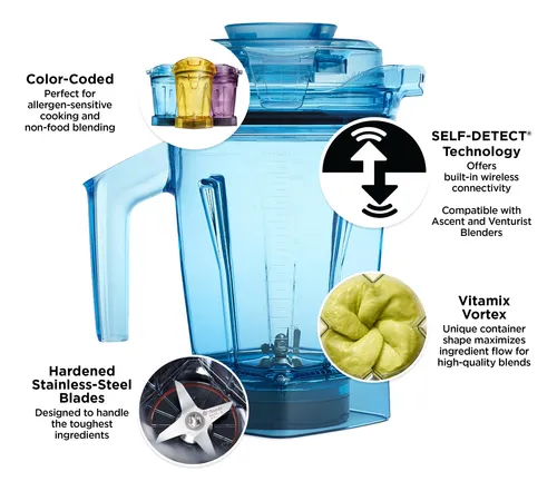 Vaso Para Licuar Vitamix 1,4 L Amarillo Para Batidora De Tam