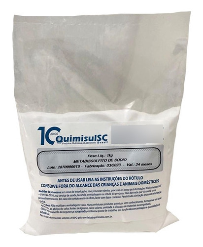 Metabissulfito De Sódio 1 Kg - Alimentício