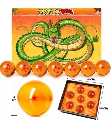 Dragon Ball Z - 7 Esferas Do Dragão Na Caixa Bola Do Dragão
