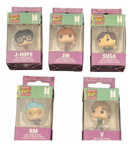 5 Llaveros Funko Pop Bts Dynamite