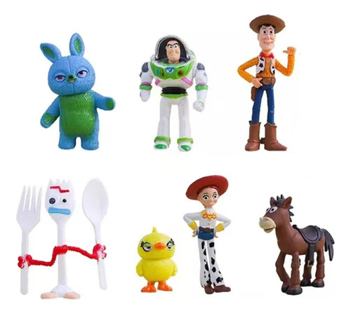 Colección Toy Story De 7 Piezas Medianas De Buzz Woody