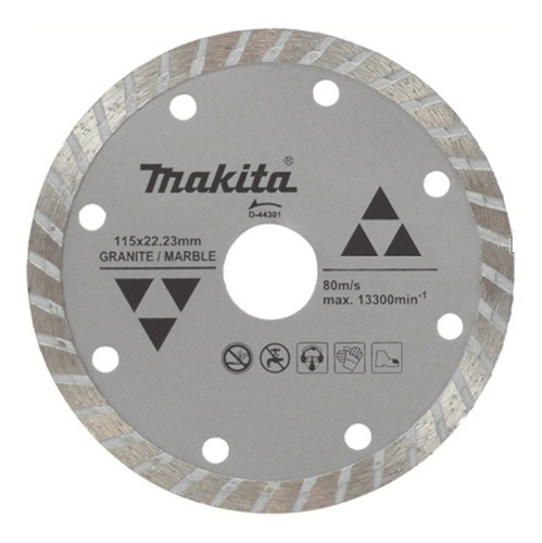 Disco Corte Diamantado Turbo 4-1/2 P/marmol Makita D-44301
