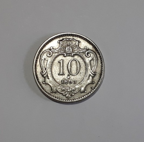 Moneda De Austria De 1893, 10 Heller