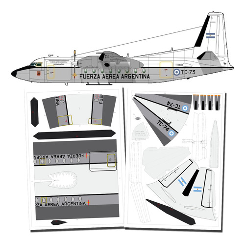  F27 Fuerza Aerea Argentina 1.57 Papercraft