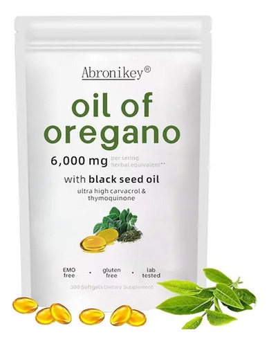 Suplemento En Cápsula Abronikey Aceite De Oregano X 300g