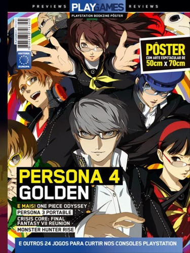 Superpôster Playgames - Persona 4 Golden, De A Europa. Editora Europa, Capa Mole Em Português
