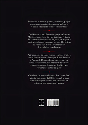 Histórias Secretas da Bíblia, de Kerrigan, Michael. Editorial Editora Europa Ltda., capa dura em português, 2018