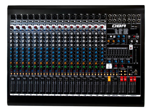 Mesa De Som Dbr Dm16 Usb 16 Canais Bluetooth