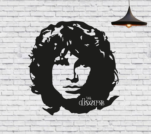 Cuadro Jim Morrison The Doors  Madera Calada  50 X 49 Cmts