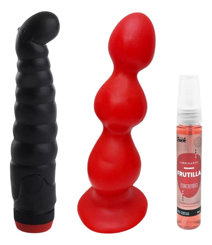 Vibrador Delfín + Dilatador Anal De Silicona + Gel De Regalo