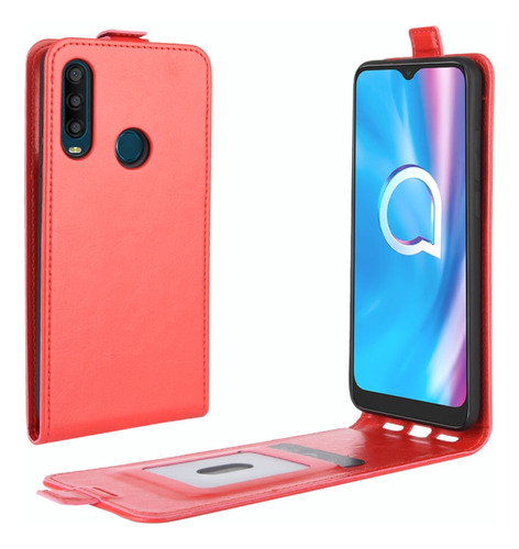 Funda De Piel Tpu Con Tapa Vertical Para Alcatel 1se 2020 R6