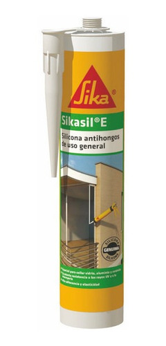 Sikasil E Silicona Antihongos Sello Juntas Vidrio Transp.