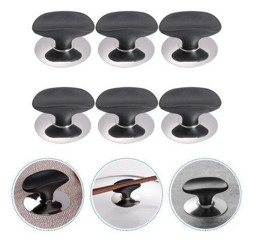 Soporte For Ollas Con Botón Y Tapa De Cacerola De Acero Ino