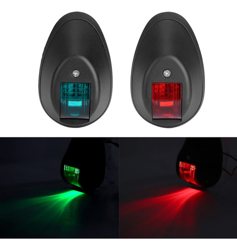 Ydyd Par De Luces De Señal De Navegación A Prueba De Agua,