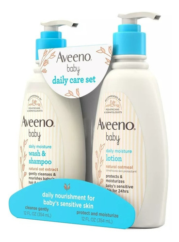 Aveeno Shampoo Y Crema De Cuerpo Para Bebé. Importado
