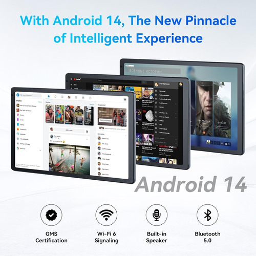 Tablet Android Jeazans, 10.1 Pulgadas Con Pantalla Táctil