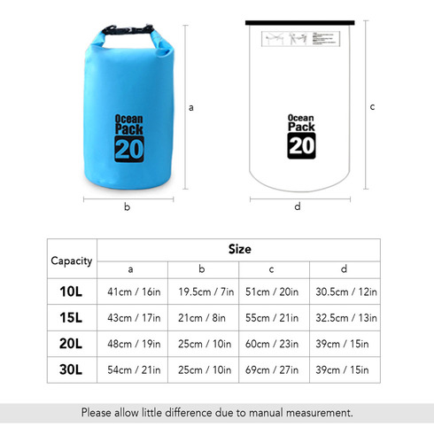 // Mochila De Agua Seca Impermeable Al Aire Libre De 10