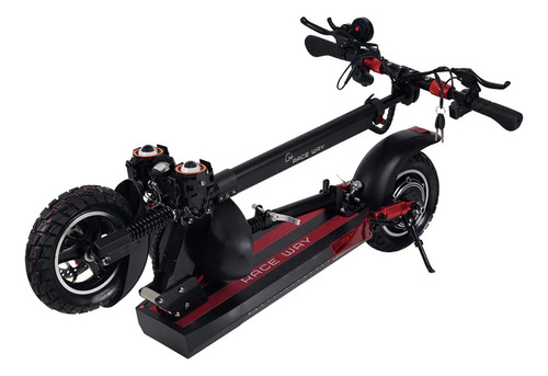 Scooter Eléctrico Negro Para adulto con 2 Velocidades, Velocidad Maxima de 45 km/h y 500W Race Way LMR-003