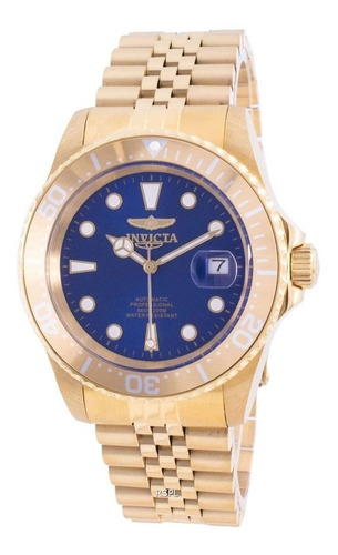 Reloj Invicta Automático. Enchapado En Oro 18k. Con Garantía