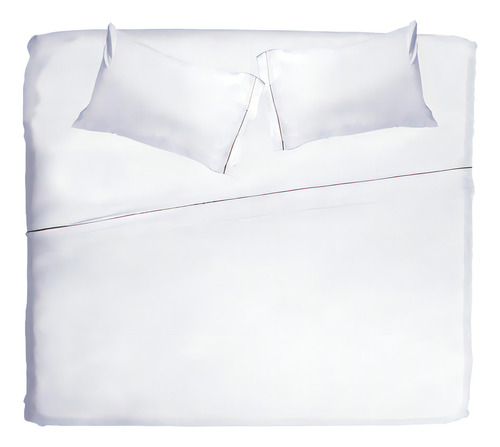 Juego De Sábanas King Size Microfibra Súper Suave Color Blanco