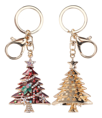 Moderno Llavero Colgante Con Forma De Árbol De Navidad, 2 Un