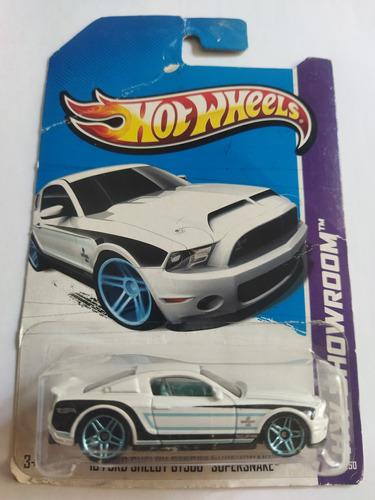 Hot Wheels 10 Ford Shelby Gt500 Supersnake Blanco Mu2