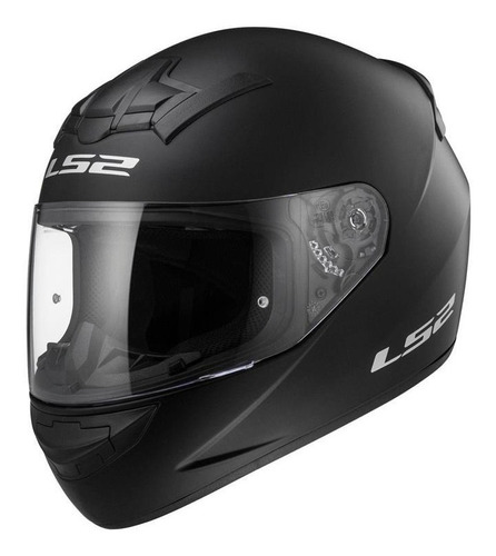 Casco Ls2 Ff352 Negro Mate Single Mono Liso - Gkmotos.uy