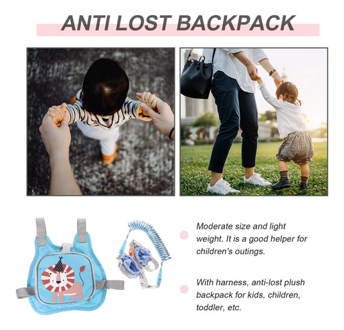Mochila Infantil Y Chaleco Antipérdida Para Niños