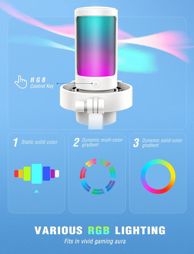 Micrófono Gaming Fifine Ampligame A8, De Condensador, Usb