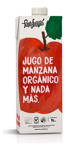 Jugo De Manzana Organico Pura Frutta X 1l