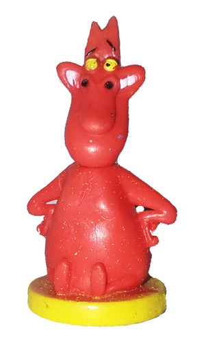 Figura Llavero Articulable Vaca Pollito Devil Red Guy 3cm Cn