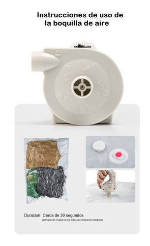 Imagen 4 de 4 de Naturehike Mini Bomba De Aire Y Extractor De Aire Recargable