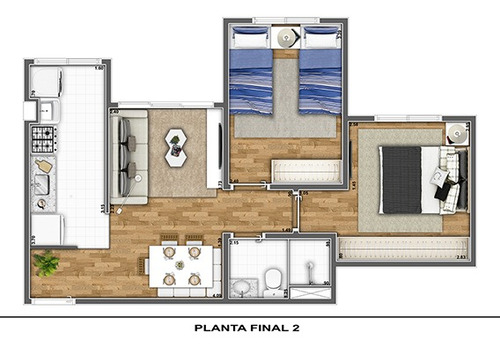 Imagem 13 de 14 de Apartamentos 2 Quartos Para Venda Em Jardim Nova Itapevi - Itapevi - Sp