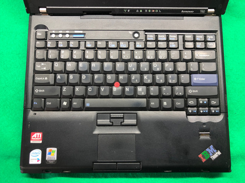 Laptop Lenovo Ibm T60 Intel Core Duo 2gb Ram 80gb Hd Negro (Usado)