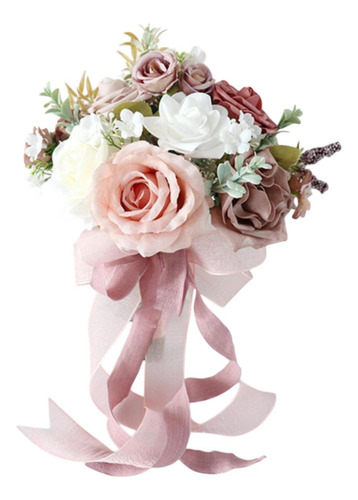 Boda Bouquet Bouquet Lanzando Flores De Rosa De Rosa Oscuro