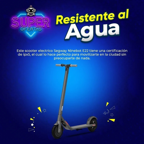 Imagen 4 de 6 de Segway Ninebot Scooter Electrico E22 + Luz Led + Regalo!
