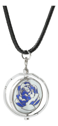 Zlj Collar Arcano Rosa Azul, Collar Arcano Giratorio