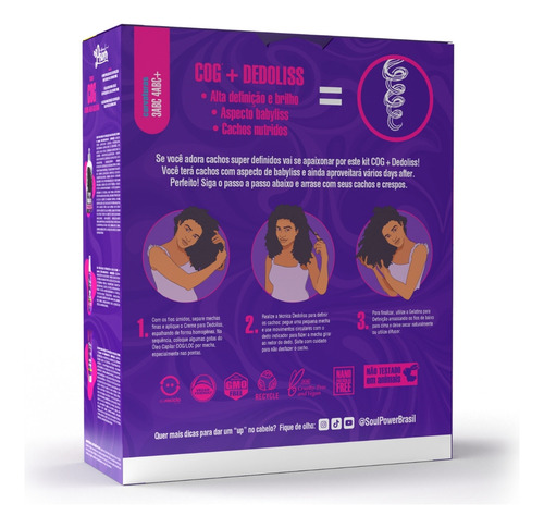 Kit Soul Power Texturizações Completo Dedo Liss 3 Produtos