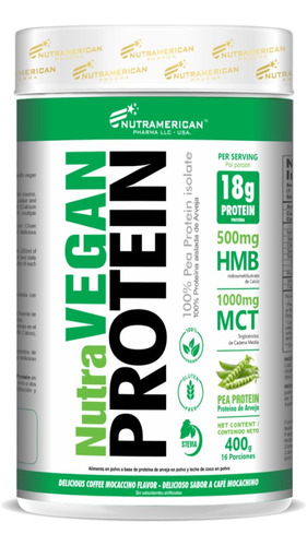 Nutra Vegan Protein 400gr - Unidad a $64900