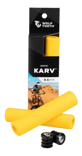 Puños Grip Wolf Tooth Karv Silicona 6.5mm - Epic Bikes Color Amarillo