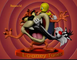 Fanart Taz Mania Looney Tunes- Figura Plastica