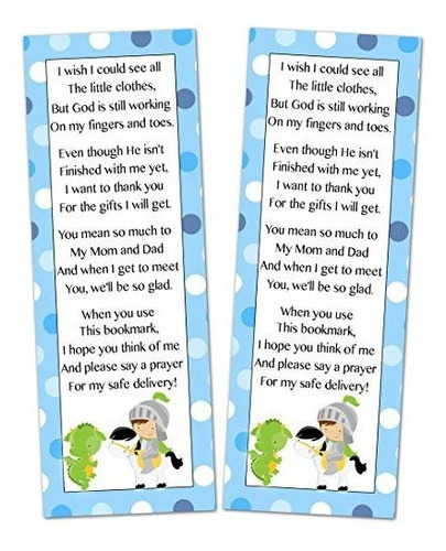 Articulo Para Fiesta - 50 Personalized Bookmarks Baby Boy Sh