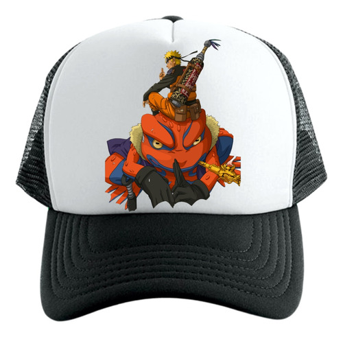 Gorra Tipo Trucker Negra Naruto Sapo