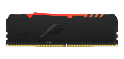 Memoria RAM Fury Beast DDR4 RGB gamer color negro 8GB 1 Kingston KF432C16BBA/8